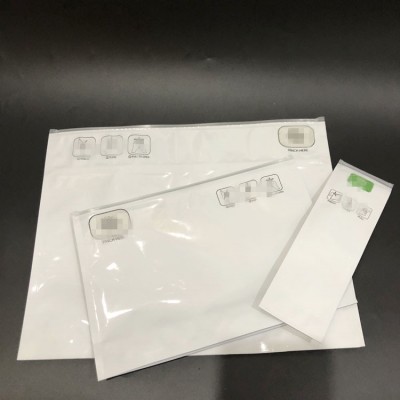 custom opaque pinch n slide plain child resistant biodegradable mylar exit bags seal medical plastic bag