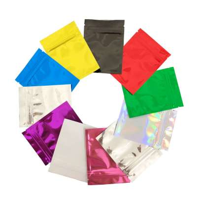 small mylar bag/gold zip lock bags/mini zipper foil bag